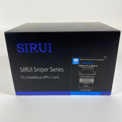 New SIRUI 16mm f/1.2 APS-C For Sony E-Mount Auto & Manual Lens