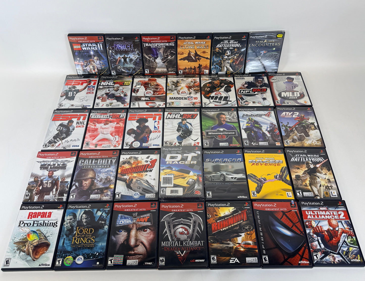 Lot of 35 PlayStation 2 PS2 Games - Complete w/ Case & Manual