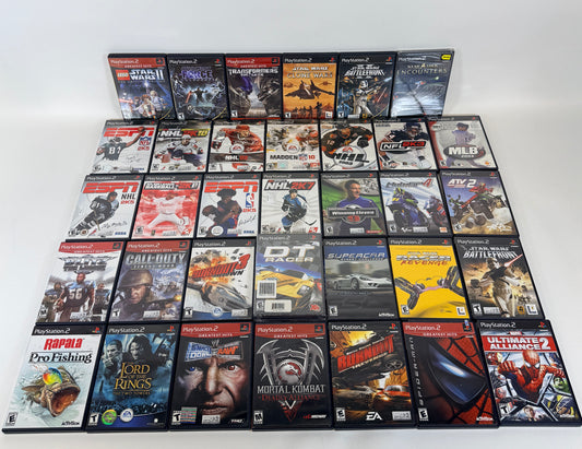 Lot of 35 PlayStation 2 PS2 Games - Complete w/ Case & Manual