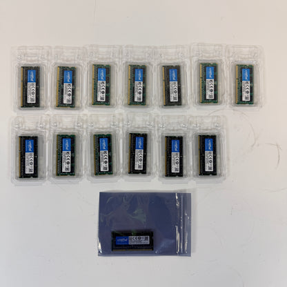 Lot 14 - New Crucial SODIMM 8GB DDR3 1600 MHz CL11 Laptop Memory CT102464BF160B