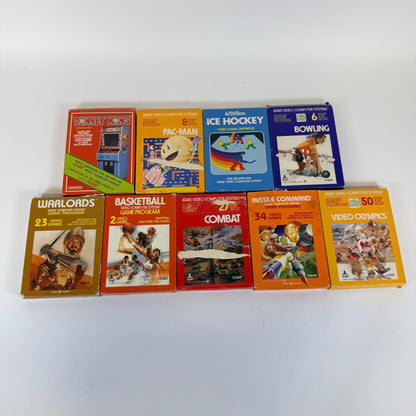 Lot 75 Atari 2600 Games - Classics/Rare - Some Boxes + Manuals - Tested