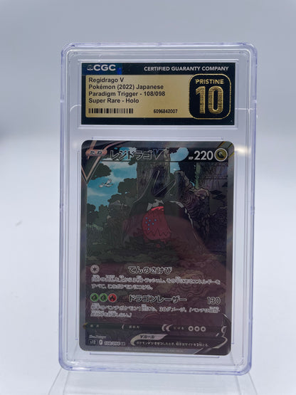 CGC Pristine 10 Regidrago V Graded Card JAPANESE